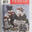 New Simplicity Holiday 7399 Christmas or Winter Snowmen & Snow Women Pattern By Faith Van Zanten