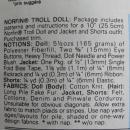 Vintage Butterick 6438 Adopt A Norfin Troll Sewing Pattern