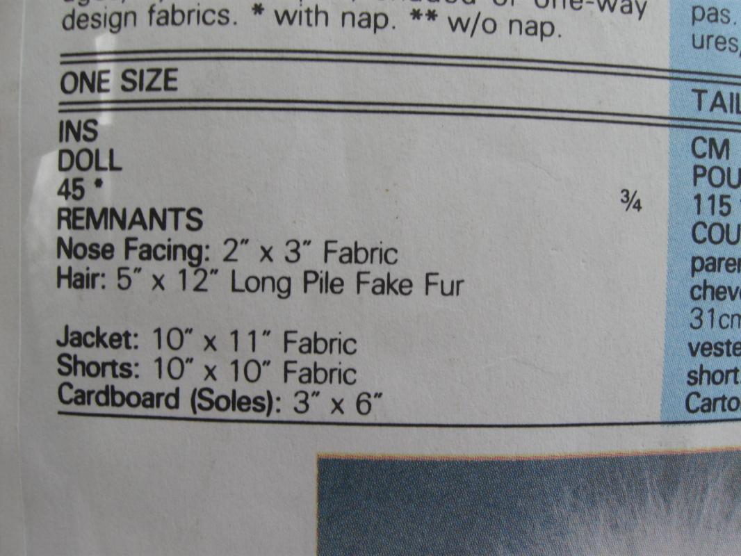 Vintage Butterick 6438 Adopt A Norfin Troll Sewing Pattern