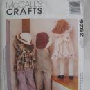 New Vintage McCall's Crafts 9292 Time Out Dolls & Clothing Sewing Pattern