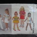 New Butterick 6567 Children's Dress Top Jumpsuit Shorts & Pants Sewing Pattern Size 4