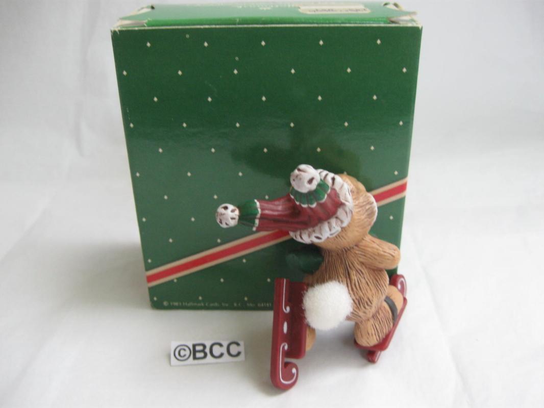 Hallmark 1983 Skating Rabbit Christmas Ornament
