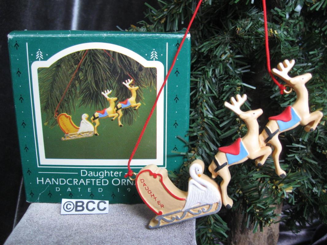 Hallmark 1987 Daughter Christmas Ornament