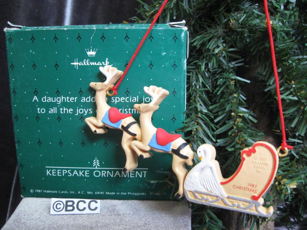 Hallmark 1987 Daughter Christmas Ornament