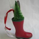 Hallmark 2012 Garden Boot With Spade & Fir Tree Christmas Gardening GardenerOrnament