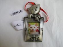 Hallmark 2012 Kitty Cat Photo Holder Christmas Ornament