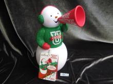 Hallmark 2012 Christmas Cheers Snowman Motion Activated Singing Cheerleader Snowman
