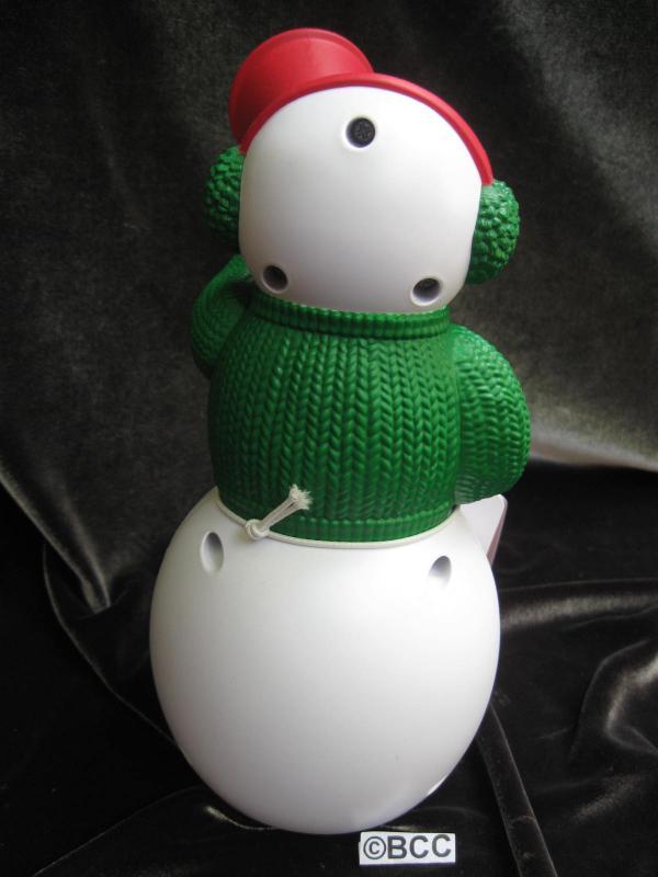 Hallmark 2012 Christmas Cheers Snowman Motion Activated Singing Cheerleader Snowman