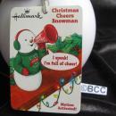 Hallmark 2012 Christmas Cheers Snowman Motion Activated Singing Cheerleader Snowman
