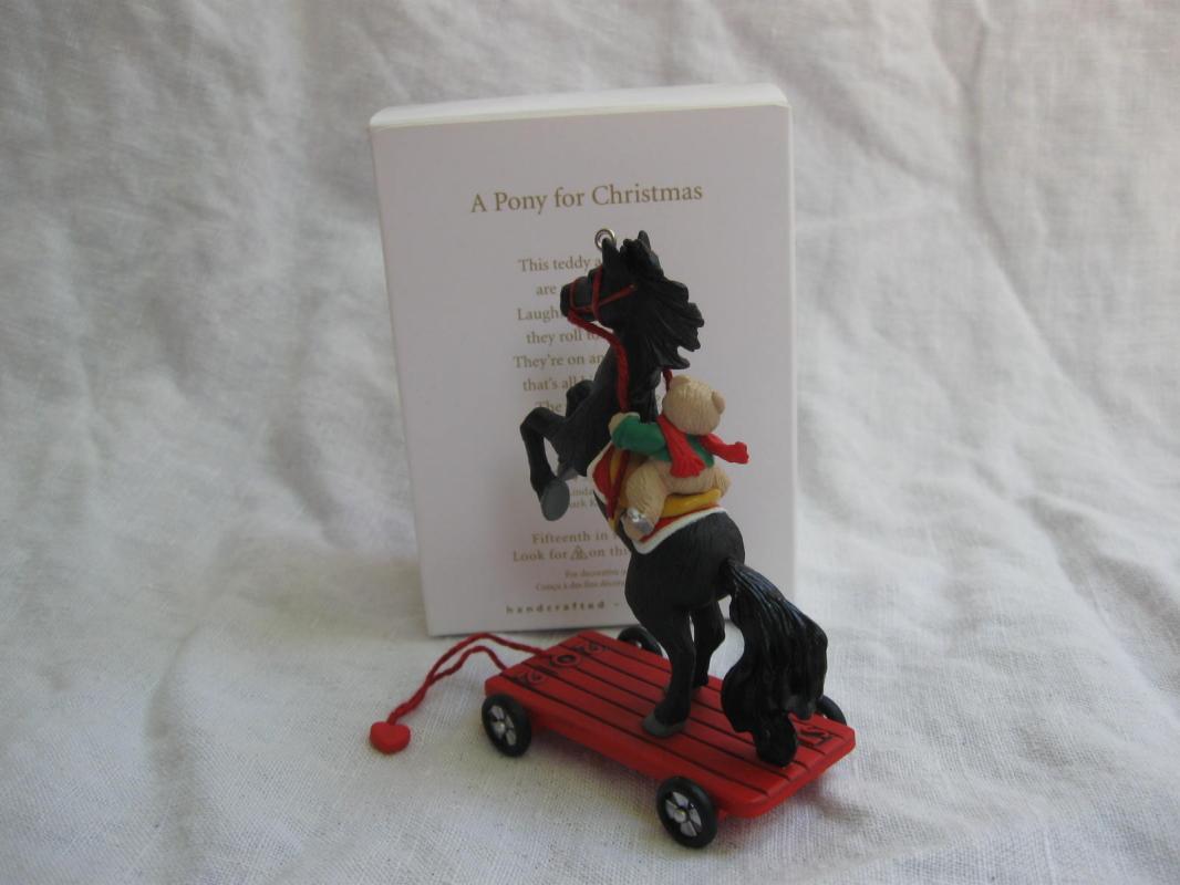 Hallmark 2012 A Pony For Christmas 15th In Series Christmas Ornament