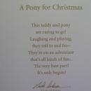 Hallmark 2012 A Pony For Christmas 15th In Series Christmas Ornament