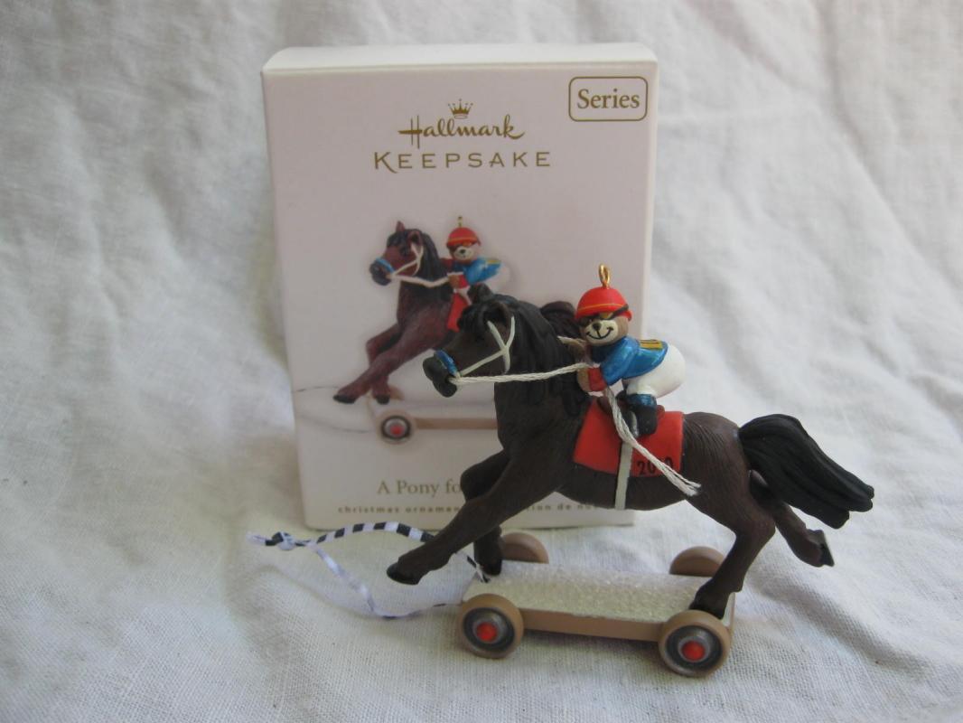 Hallmark 2010 A Pony For Christmas 13th In Series Christmas Ornament