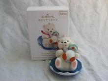 Hallmark 2012 Downhill Thrills Snowball & Tuxedo #12 In Series Christmas Ornaments