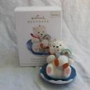 Hallmark 2012 Downhill Thrills Snowball & Tuxedo #12 In Series Christmas Ornaments