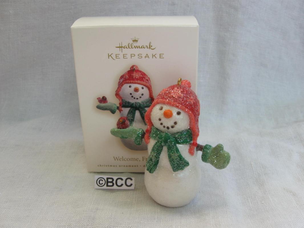 Hallmark 2011 Welcome Friends Snowman Ornament