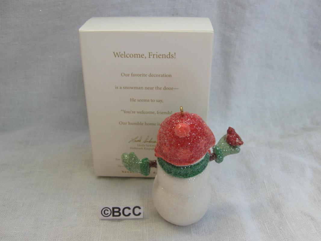 Hallmark 2011 Welcome Friends Snowman Ornament