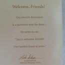 Hallmark 2011 Welcome Friends Snowman Ornament