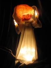 Vintage Mr. Christmas Angel Lighted Christmas Tree Topper In Original Box Lights