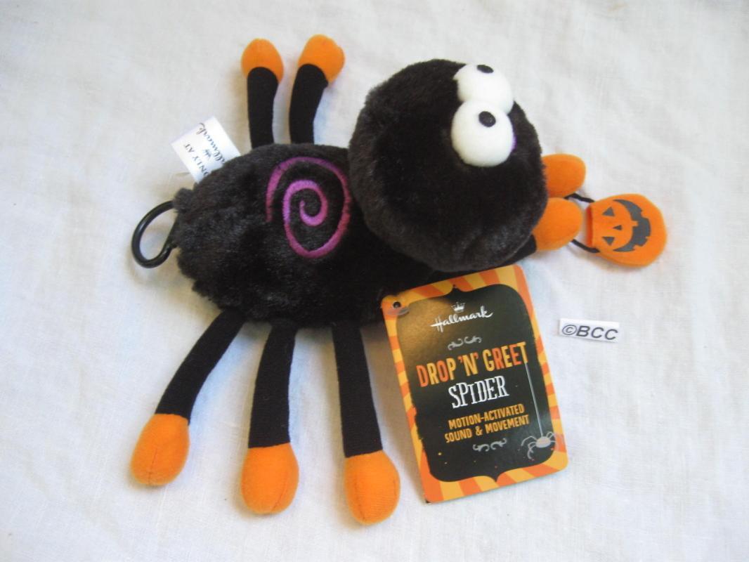 Hallmark 2013 Halloween Drop N' Greet Spider Magic Motion & Sound Activated New