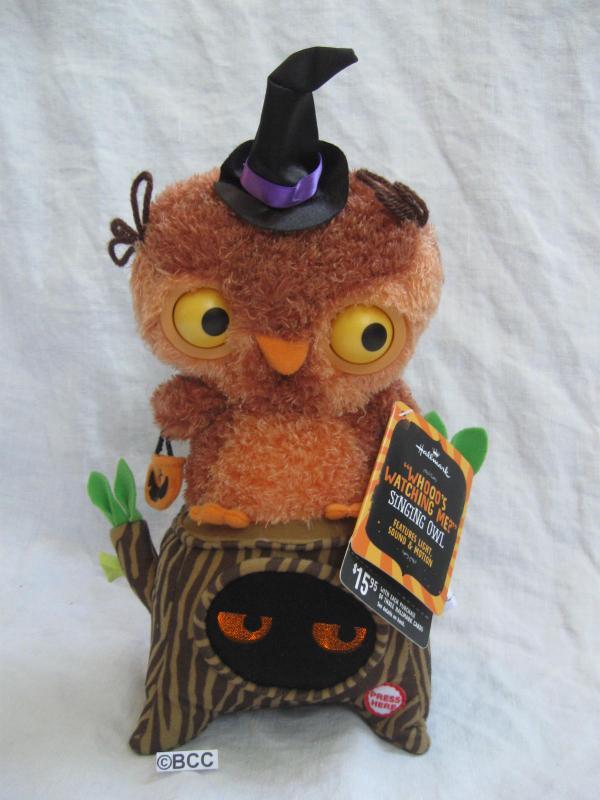 Hallmark 2013 Who's Watching Me Owls In Tree Animated Magic Sound & Motion