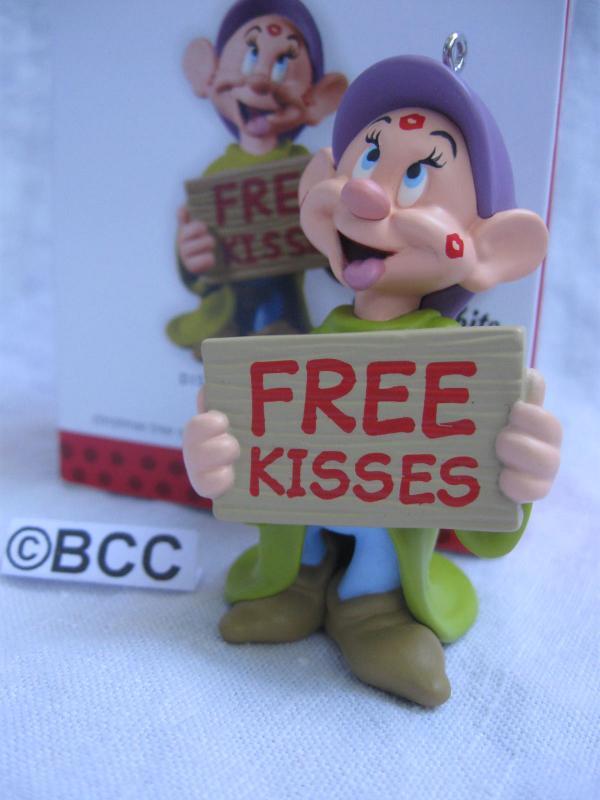 Hallmark 2013 Free Kisses Dopey Disney Snow White Limited Quantity Keepsake Christmas Ornament