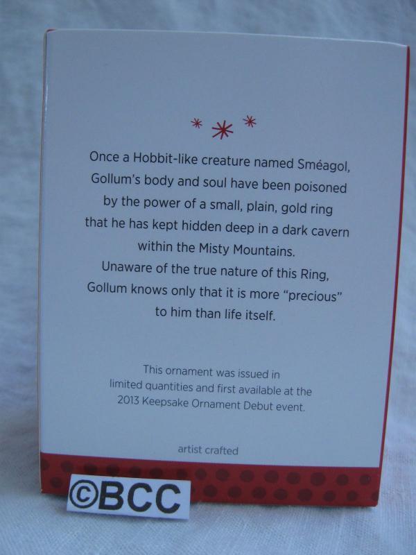 Hallmark 2013 Gollum The Hobbit Limited Quantity Keepsake Christmas Ornament