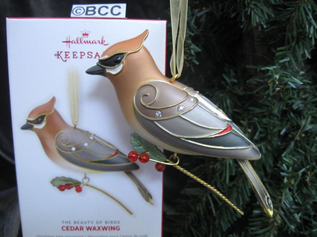 Hallmark 2013 Cedar Waxwing 9th In The Beauty Of Birds Series Keepsake Christmas Ornament