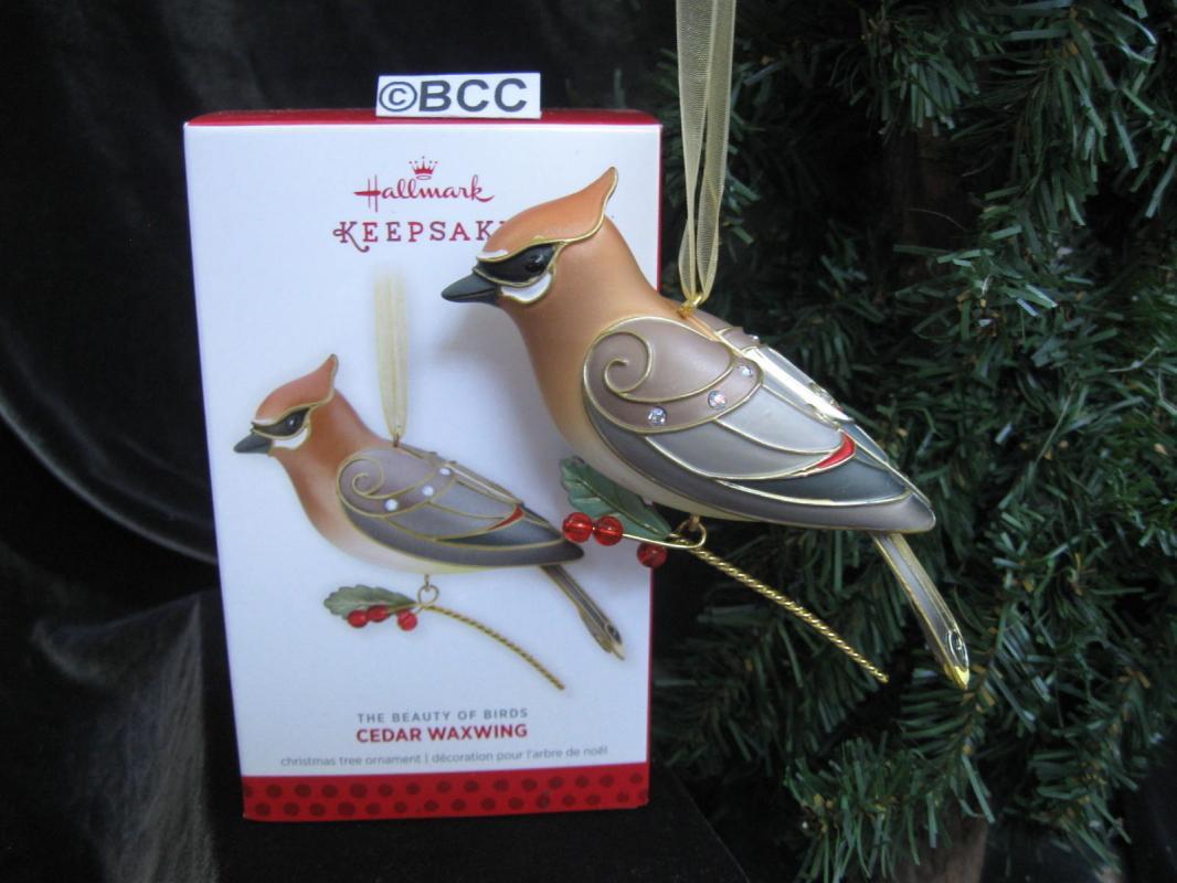 Hallmark 2013 Cedar Waxwing 9th In The Beauty Of Birds Series Keepsake Christmas Ornament
