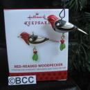 Hallmark 2013 Red Headed Woodpecker 5th In The Beauty Of Birds Miniature Series Keepsake Christmas Ornament