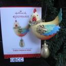 Hallmark 2013 Three French Hens 3rd In The Twelve Days Of Christmas Series Keepsake Ornament