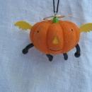 Hallmark 2013 Jack O Lantern & Bat With Bell 2 Halloween Ornaments