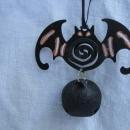 Hallmark 2013 Jack O Lantern & Bat With Bell 2 Halloween Ornaments