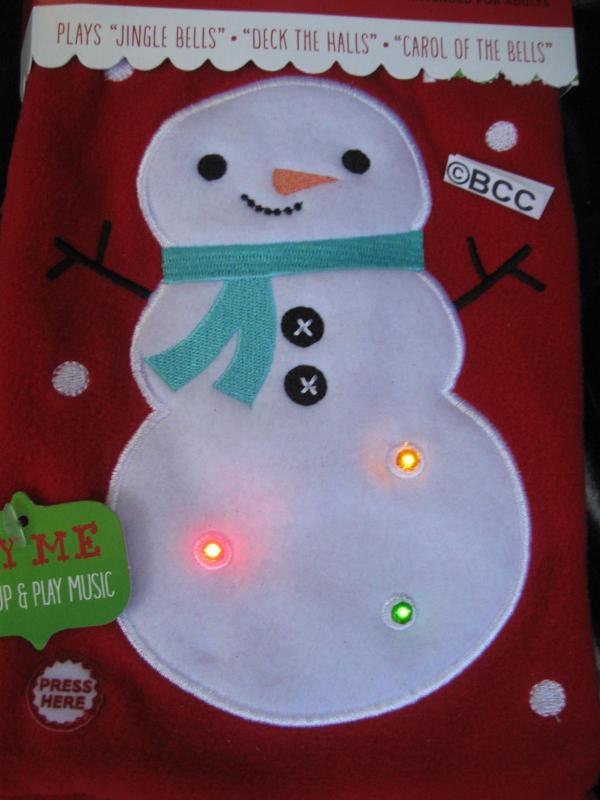 Hallmark 2013 Blink A Long Flashing Lights Musical Scarf Ugly Christmas Sweater Accessory