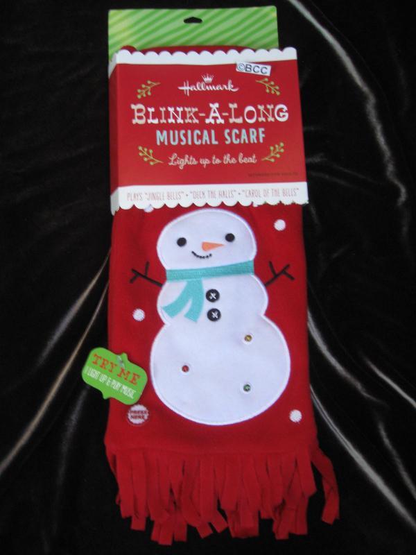Hallmark 2013 Blink A Long Flashing Lights Musical Scarf Ugly Christmas Sweater Accessory