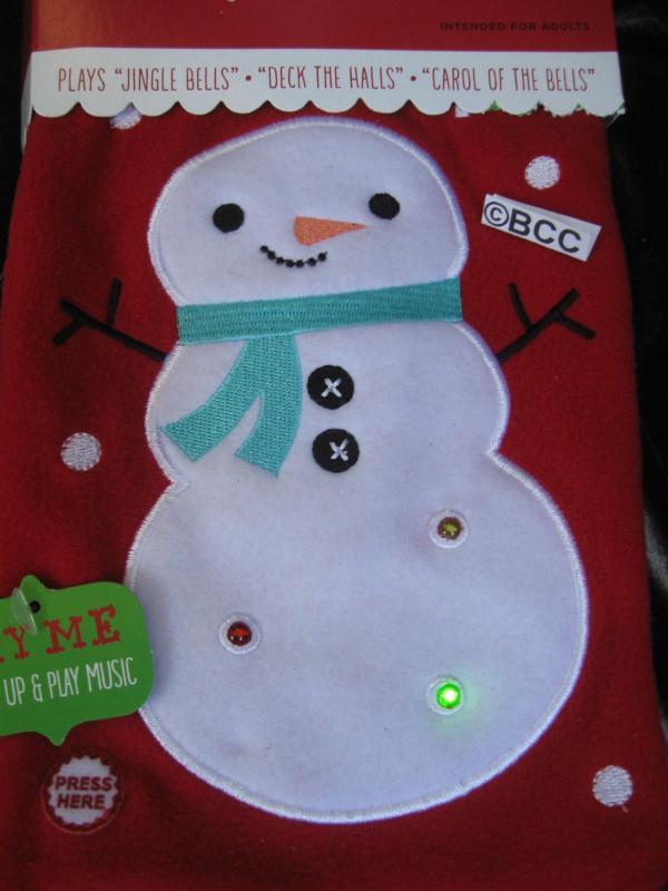 Hallmark 2013 Blink A Long Flashing Lights Musical Scarf Ugly Christmas Sweater Accessory