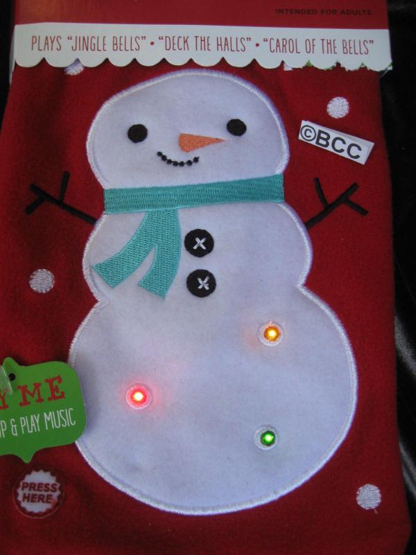 Hallmark 2013 Blink A Long Flashing Lights Musical Scarf Ugly Christmas Sweater Accessory