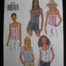 New Butterick 3389 Summer Tops Sewing Pattern Fast & Easy Size 6 8 10 2002