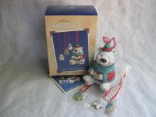 Hallmark 2002 Sweet Tooth Treats Polar Bear Cookie Jar 1st In Series 4 Christmas Ornaments