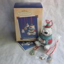 Hallmark 2002 Sweet Tooth Treats Polar Bear Cookie Jar 1st In Series 4 Christmas Ornaments
