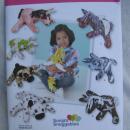 New Simplicity 1930 Unicorn Dog Pony Bear Stuffed Animals Sewing Pattern