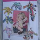 New Simplicity 2394 Giraffe Rhino Elephant Monkey Hippo Fleece Stuffed Animals Sewing Pattern