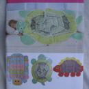 New Simplicity 2493 Turtle Caterpillar Dinosaur Rag Quilt Blanket Sewing Pattern