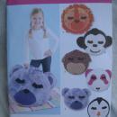 New Simplicity 2198 Lion Monkey Dog Penguin Bear Fleece Pillows Sewing Pattern