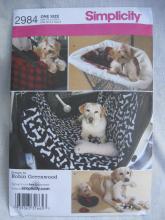 New Simplicity 2984 Car & Back Seat Cover Toys Travel Accessories Sewing Pattern