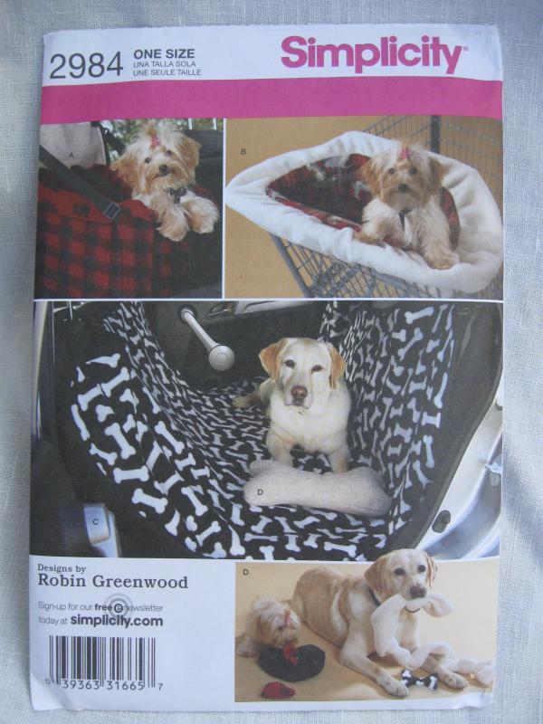 New Simplicity 2984 Car & Back Seat Cover Toys Travel Accessories Sewing Pattern