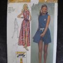 New Vintage Simplicity 9974 Misses' Jiffy Wrap Skirt & Jumpsuit Sewing Pattern 1970's