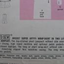 New Vintage Simplicity 9974 Misses' Jiffy Wrap Skirt & Jumpsuit Sewing Pattern 1970's