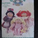 New Vintage Butterick 3659 Cabbage Patch Kids Clothes Dresses Sewing Pattern
