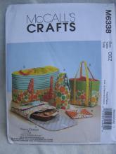 McCall's Crafts M6338 6338 Food Carriers Hot Pad & Picnic Totes Sewing Pattern
