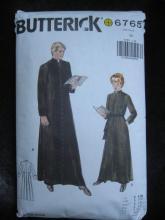 Butterick 6765 Men's Cassock In Two Styles Religious Robe Robe Sewing Pattern As Is